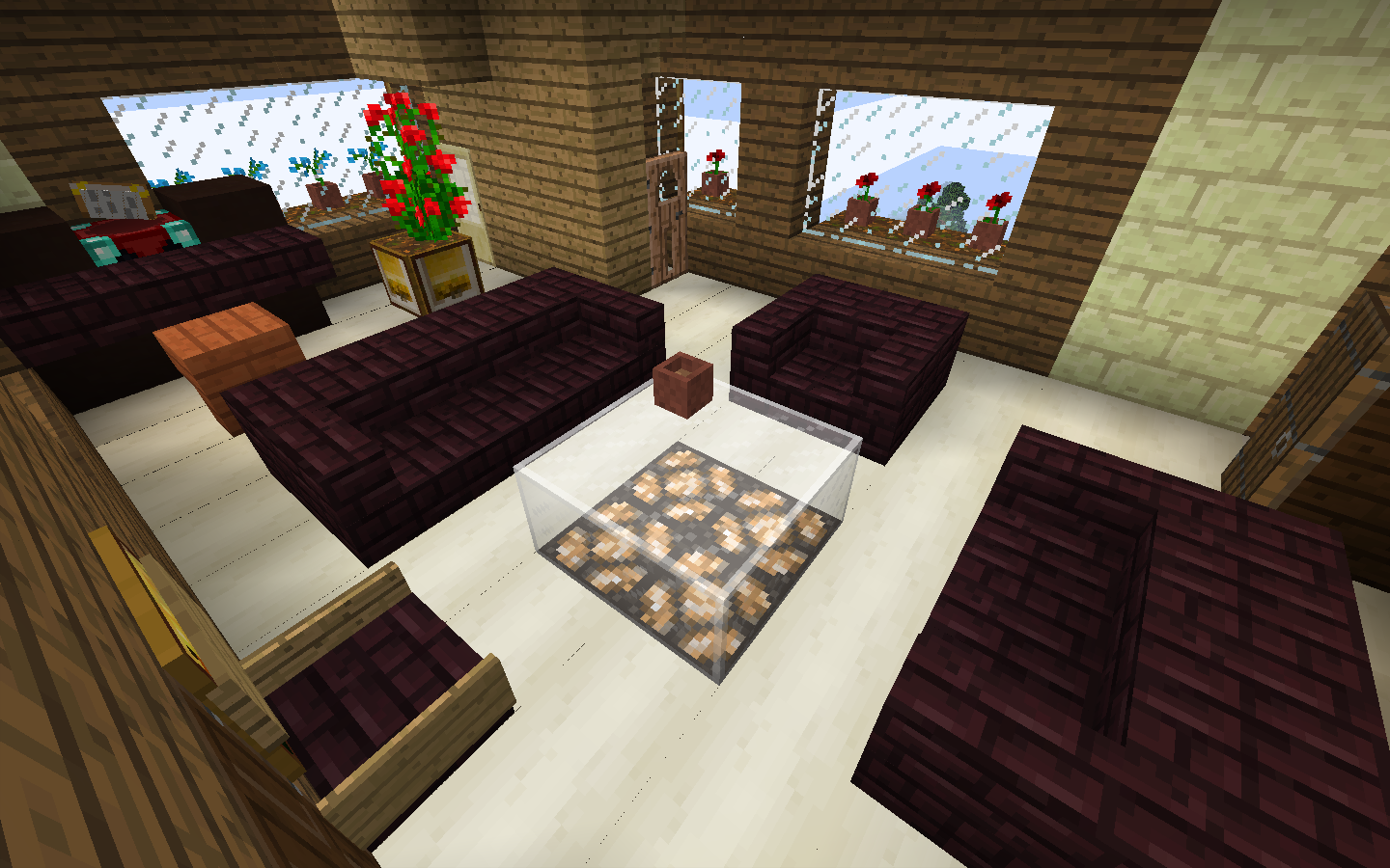 Map voici ma première construction: un petit chalet moderne ...