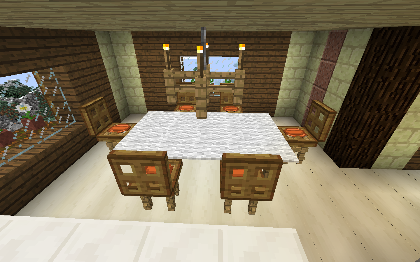 Map voici ma première construction: un petit chalet moderne ...