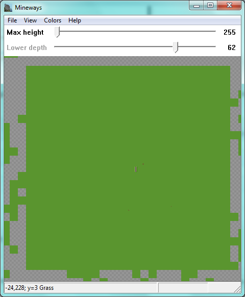 Exemple de rendu pour une map de type flatgrass