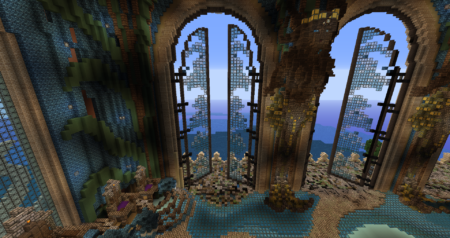Retournons voir la salle du trône et ces magnifiques portes de verre.