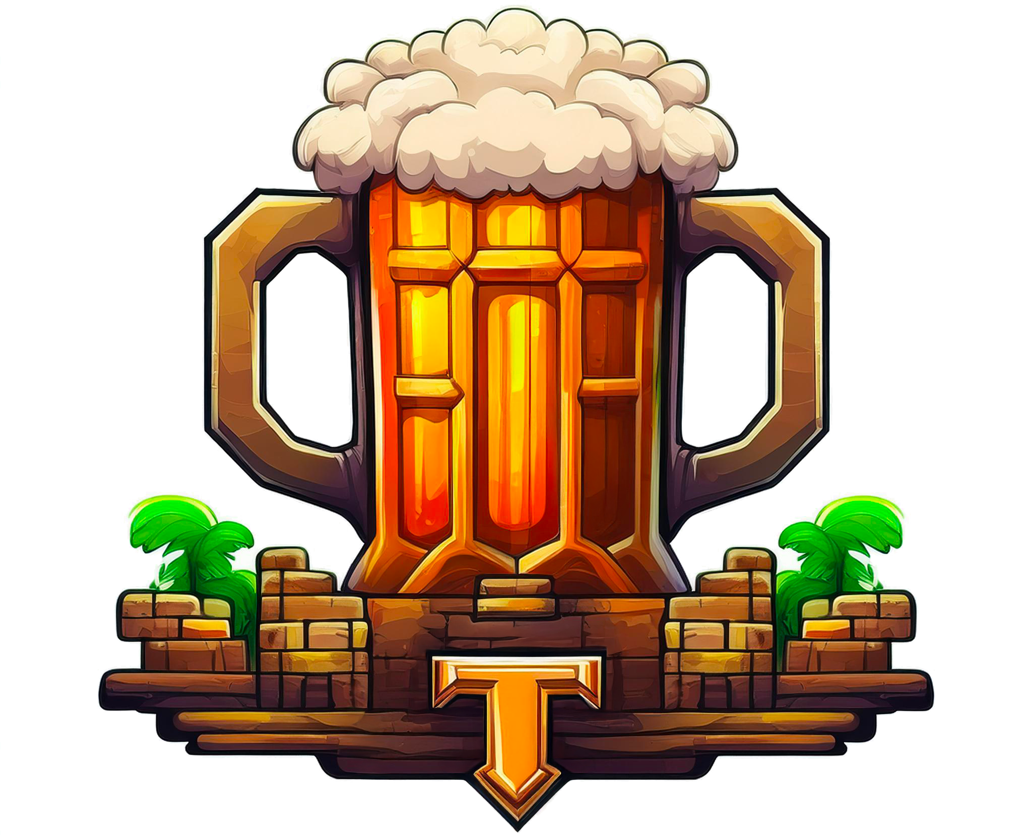 Serveur Discord FR Minecraf – Logo de La Taverne, un lieu pour les joueur·euse·s en quête de nostalgie.