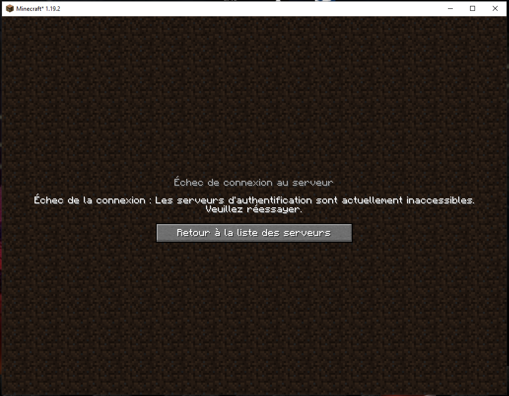 echec de l'authentification session invalide | Minecraft.fr - Forum