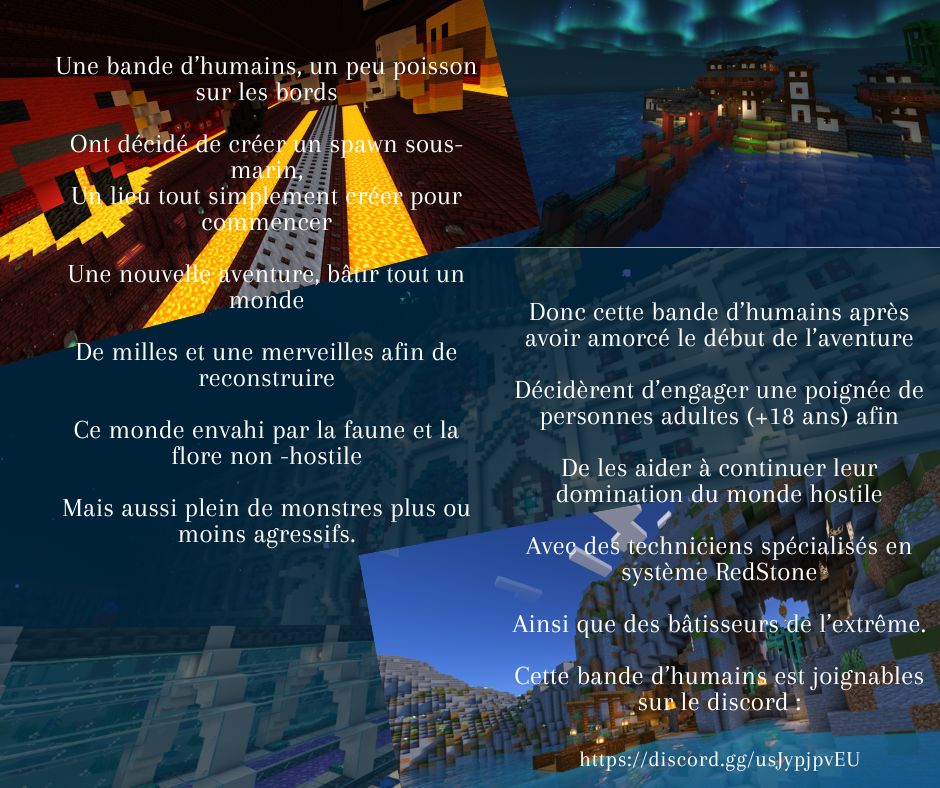 Une bande d’humains, un peu poisson sur les bords Ont décidé de créer un spawn sous-marin, Un ...jpg