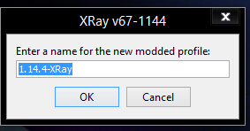 Installer mod Xray Minecraft nom ok