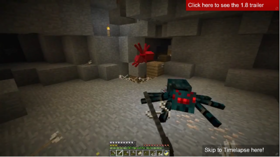 Une araignée dans minecraft