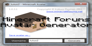 Minecraft Char Avatars