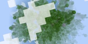 seed minecraft bedrock 1.9 île jungle dessus