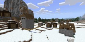 seed minecraft bedrock 1.9 biome neige village