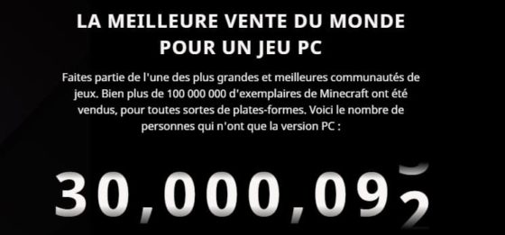 vente 30 millions minecraft