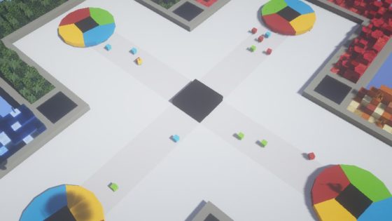 colorful rotation map minecraft repousser blocs