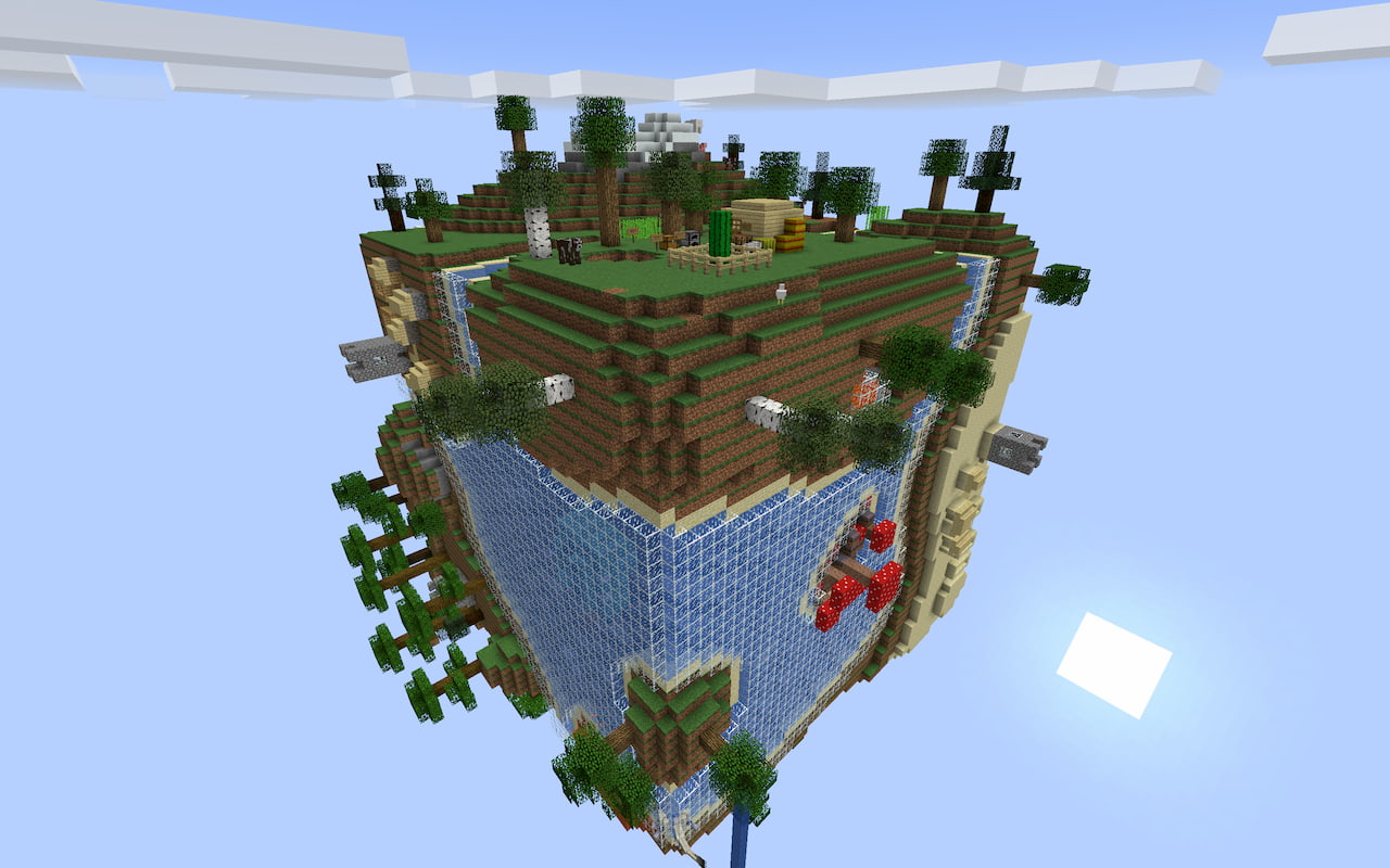 Planet Earth Survival Map 1.13.2 for Minecraft 