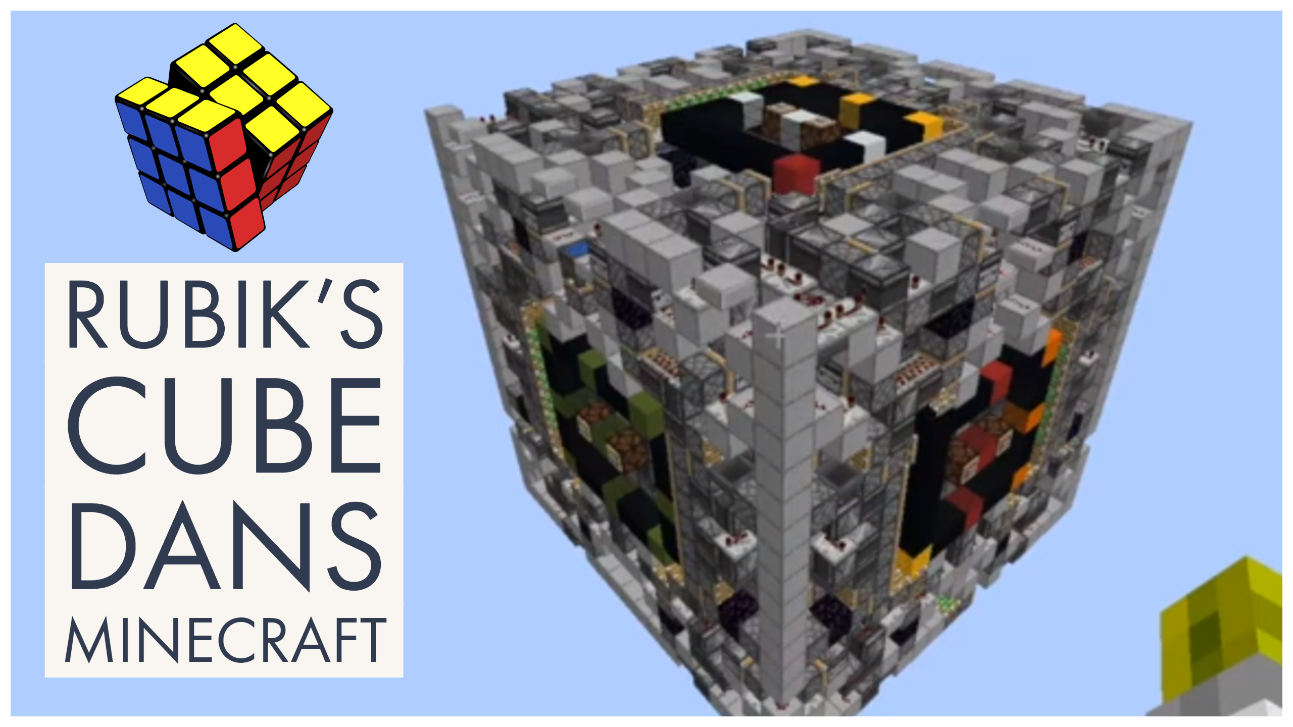Un Rubik's Cube géant reproduit dans Minecraft