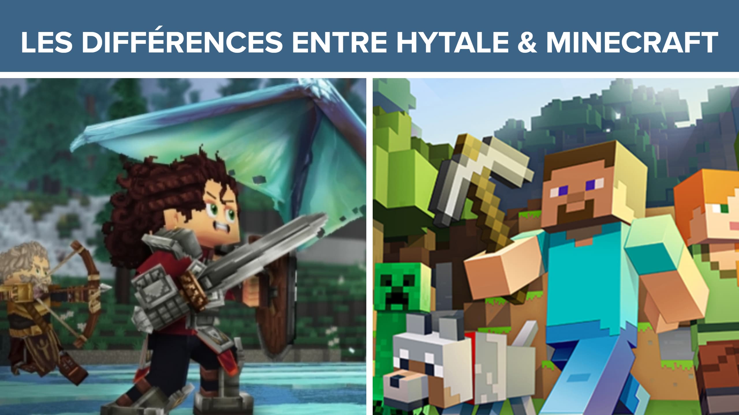 Quelles sont les différences entre Minecraft et Hytale ?