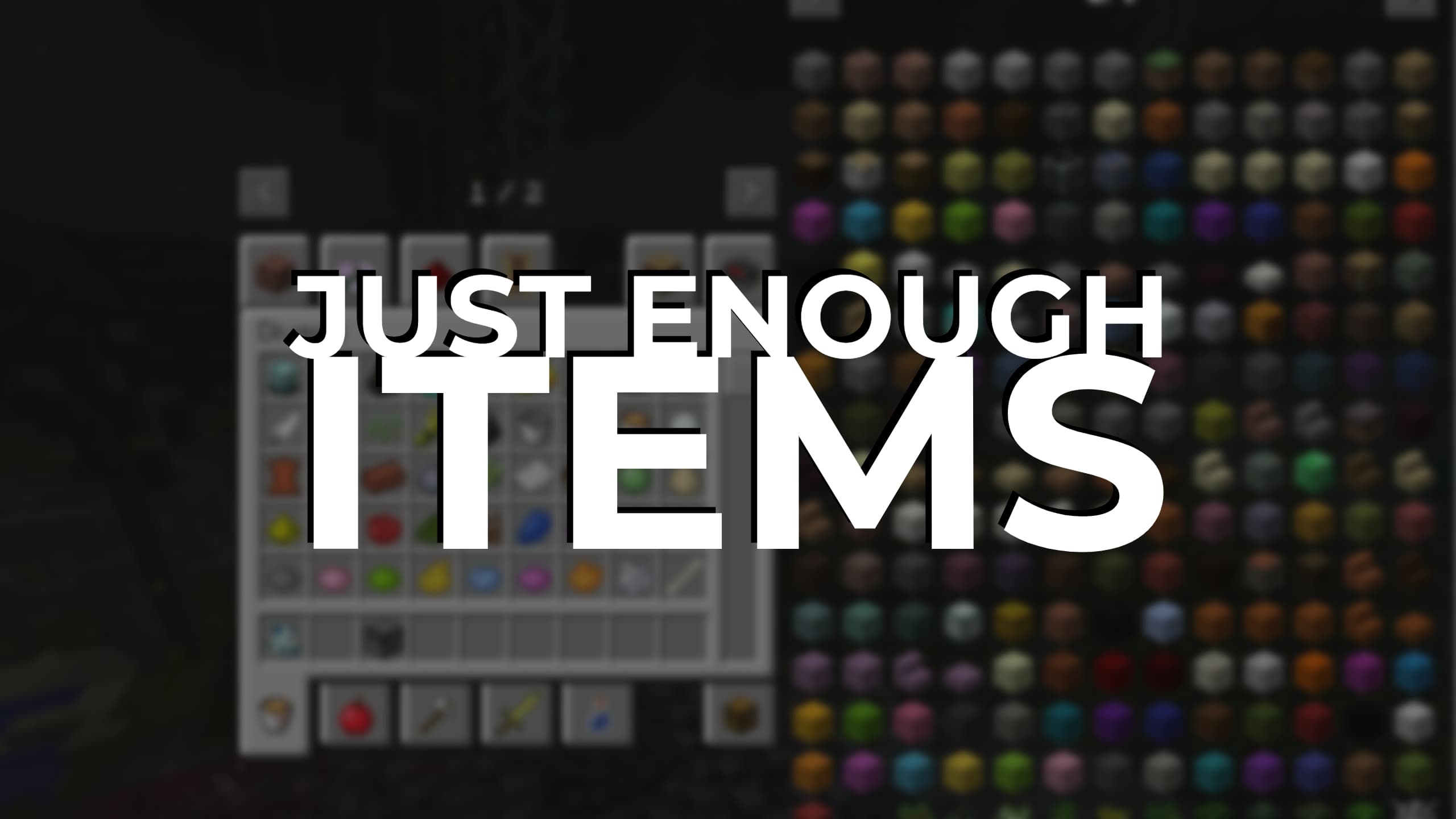 Just Enough Items JEI - Mod : 1.8.9 → 1.12.2 / 1.17.1 / 1.18.2