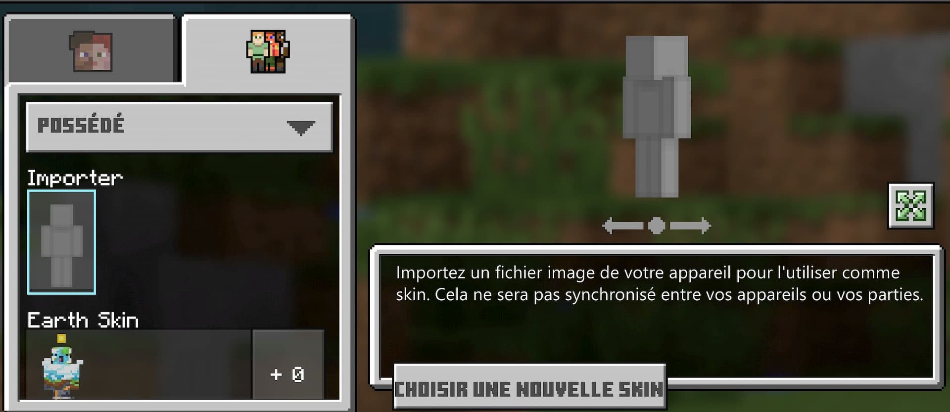 Mise à jour Bêta 1.13.0.15 Bedrock Skin Creator