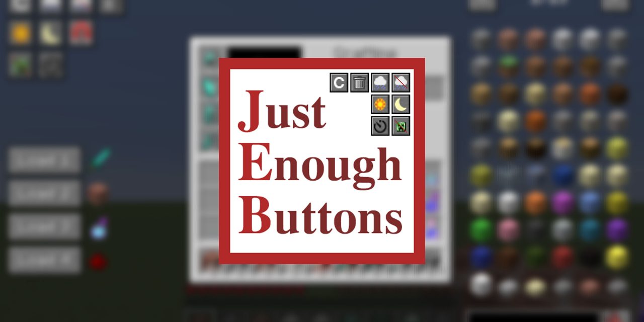 [Mod] Just Enough Buttons – 1.10.2 → 1.14.4