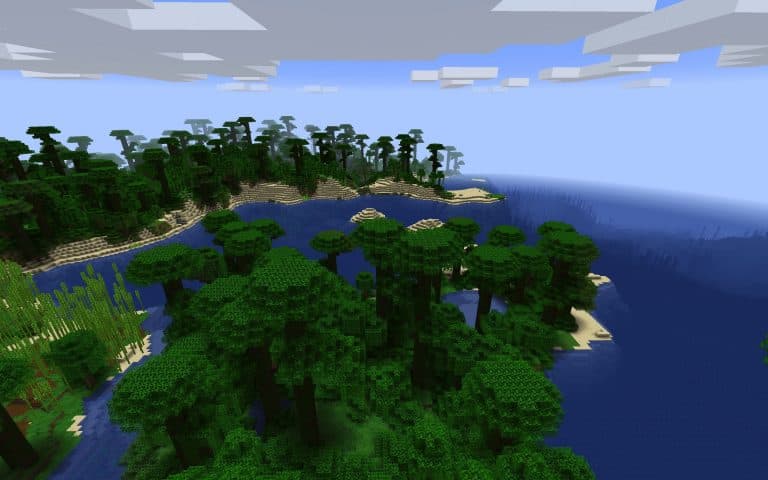 Meilleur Seed Minecraft 1.14 : Foret de bambous et plage