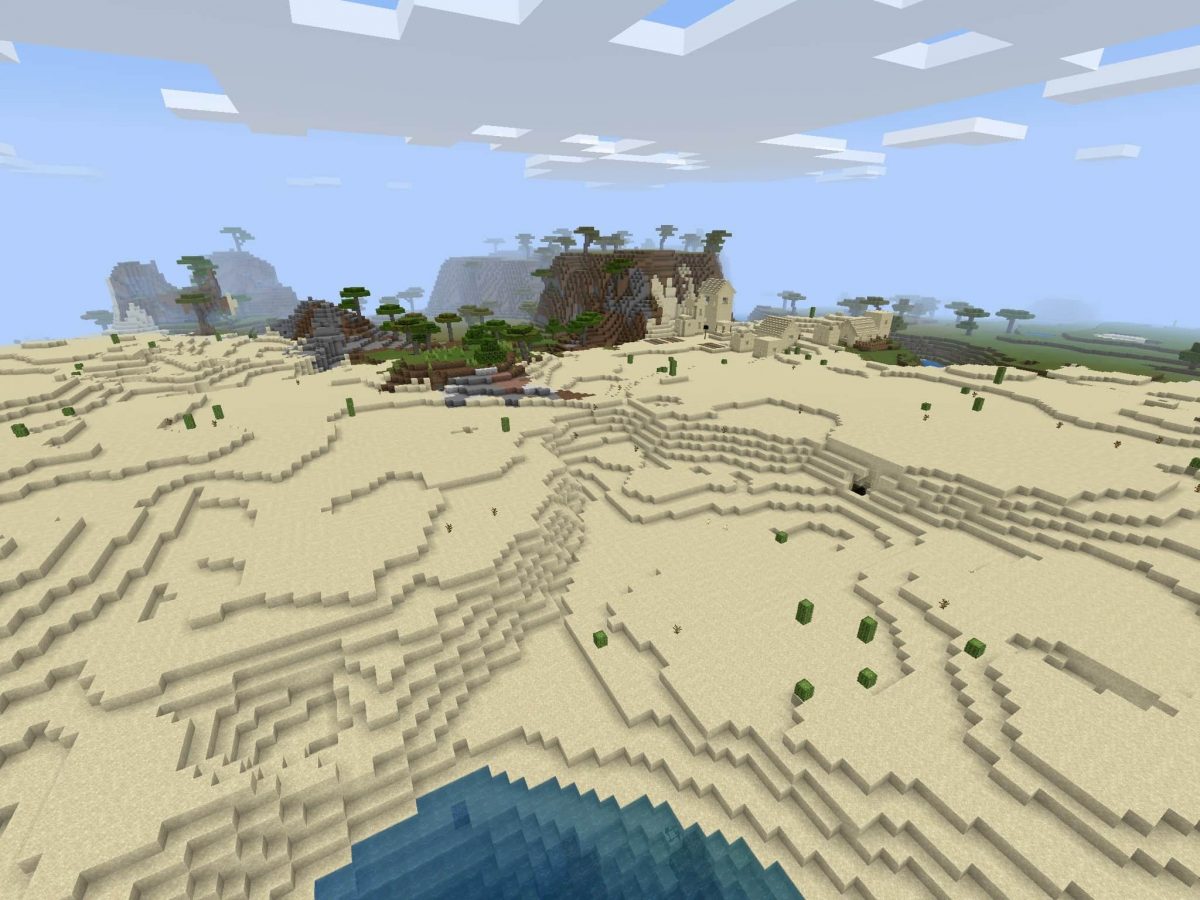Seed et Graines pour Minecraft Bedrock 1.12 : Gros butin désert savane