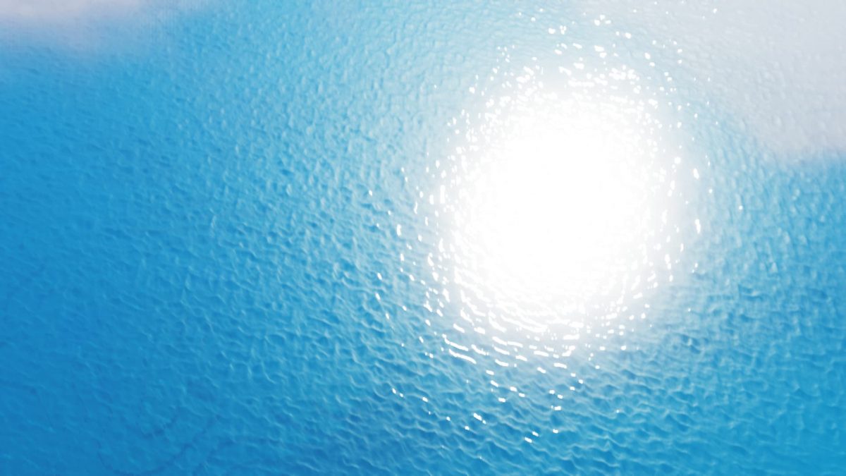 Oceano Shaders reflet soleil eau