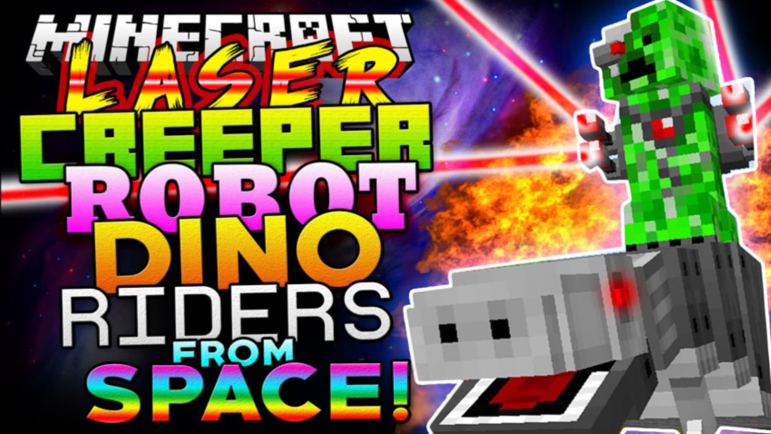 [Mod] Laser Creeper Robot Dino Riders From Space - 1.7.10 → 1.12.2
