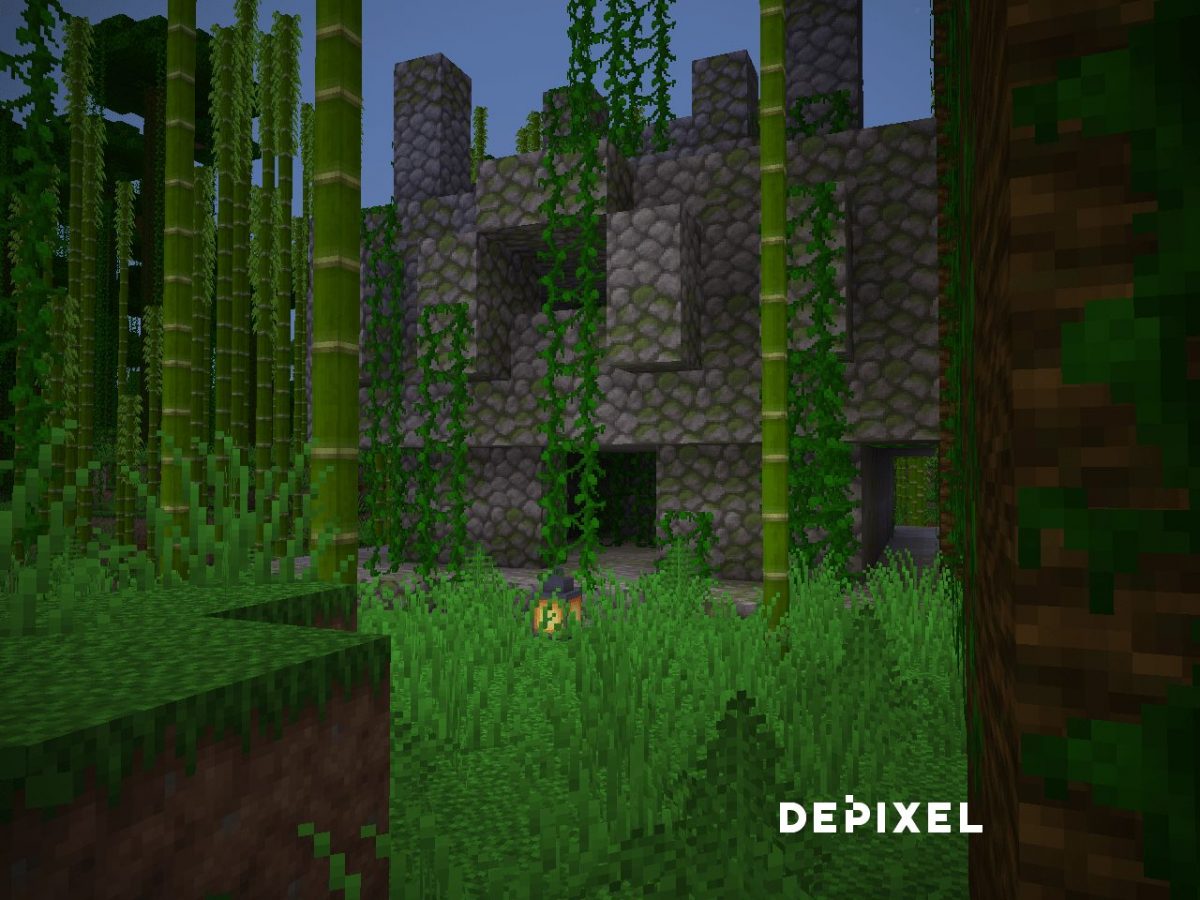 Depixel, pack de textures Minecraft : du bambou