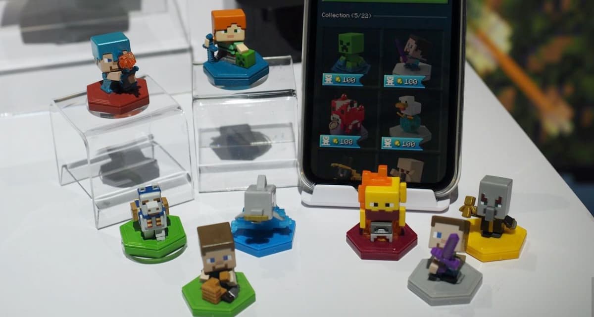 Mattel va produire des Mini-Figurines Minecraft  NFC pour Minecraft Earth