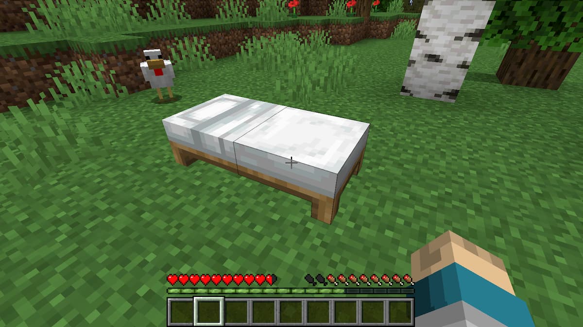 Et voilà vous avez fait un lit sur Minecraft !