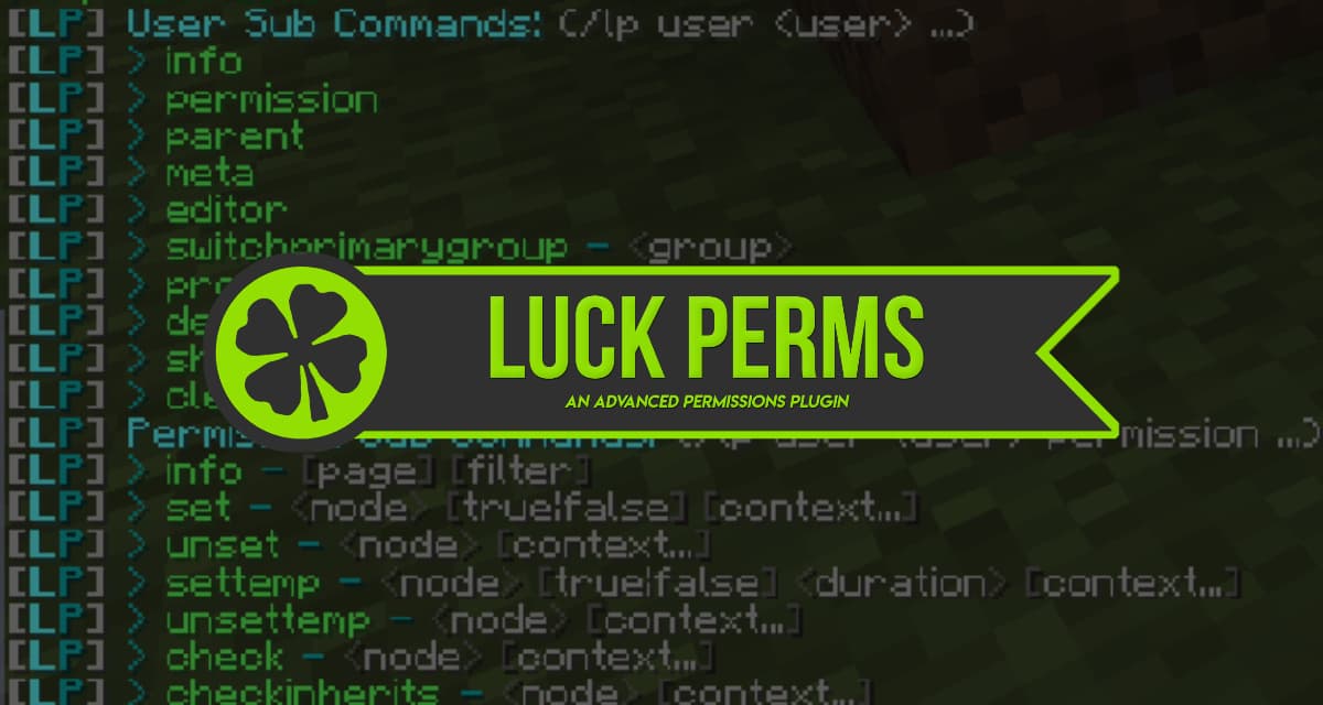 Luckperms - Plugin de permissions - 1.7 → 1.16