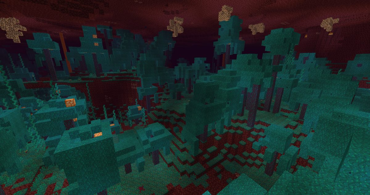 Forêt biscornue biome bleu de Minecraft 1.16