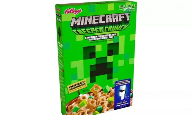 Des céréales Minecraft “Creeper Crunch” de la marque Kellogs