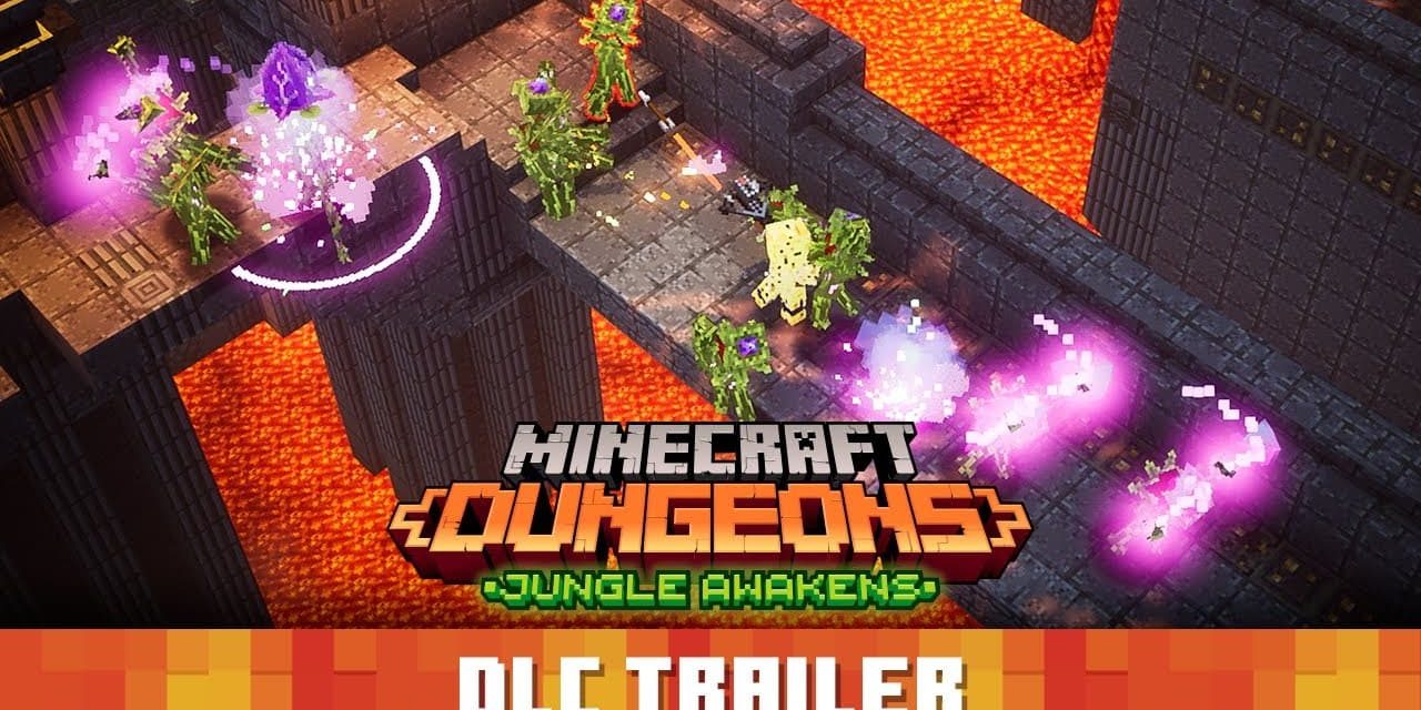 Minecraft Dungeons : “L’éveil de la jungle” trailer de lancement