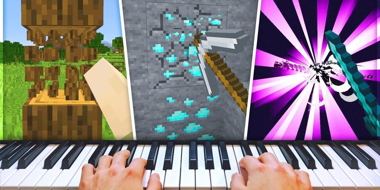 Ce joueur a terminé Minecraft en jouant avec un piano