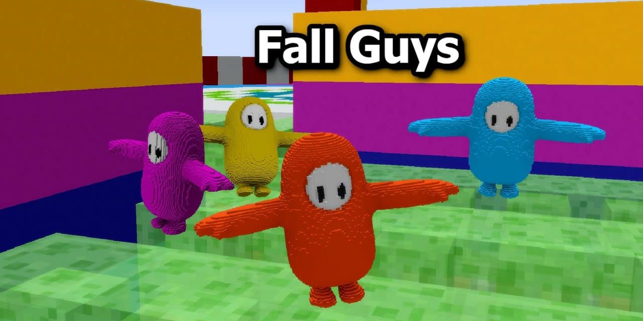 Fall Guys reproduit dans Minecraft à l’aide de blocs de commandes