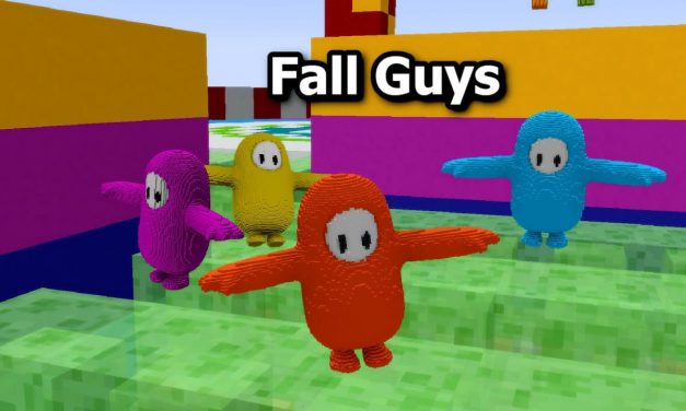 Fall Guys reproduit dans Minecraft à l’aide de blocs de commandes