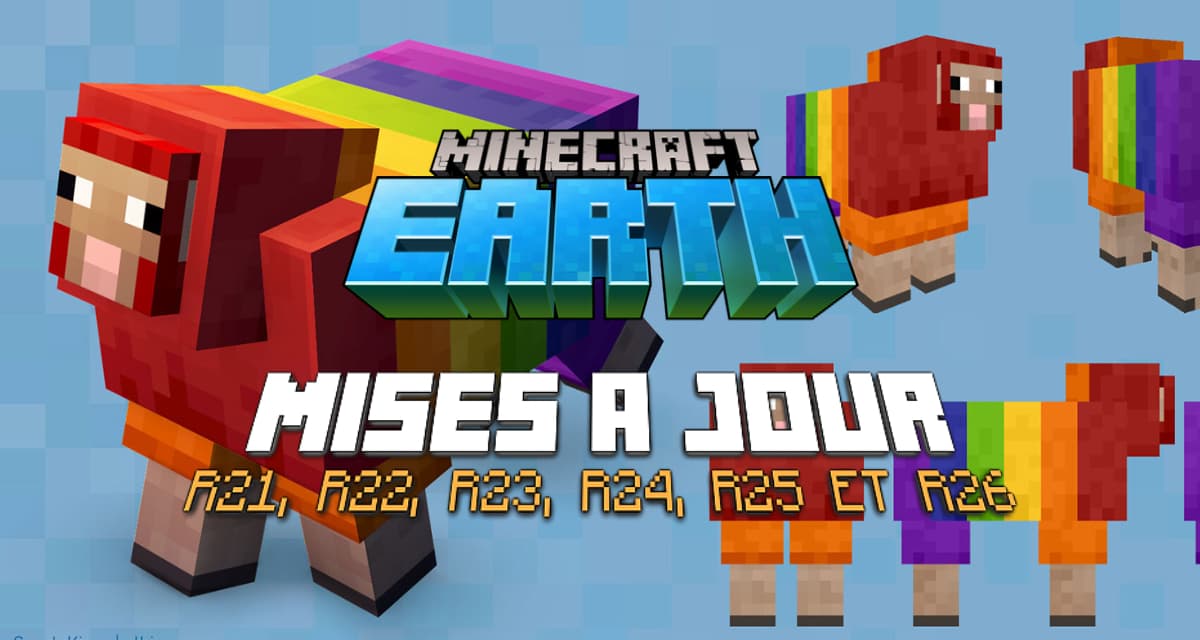 Minecraft Earth : Mises à jour R21, R22, R23, R24, R25 et R26