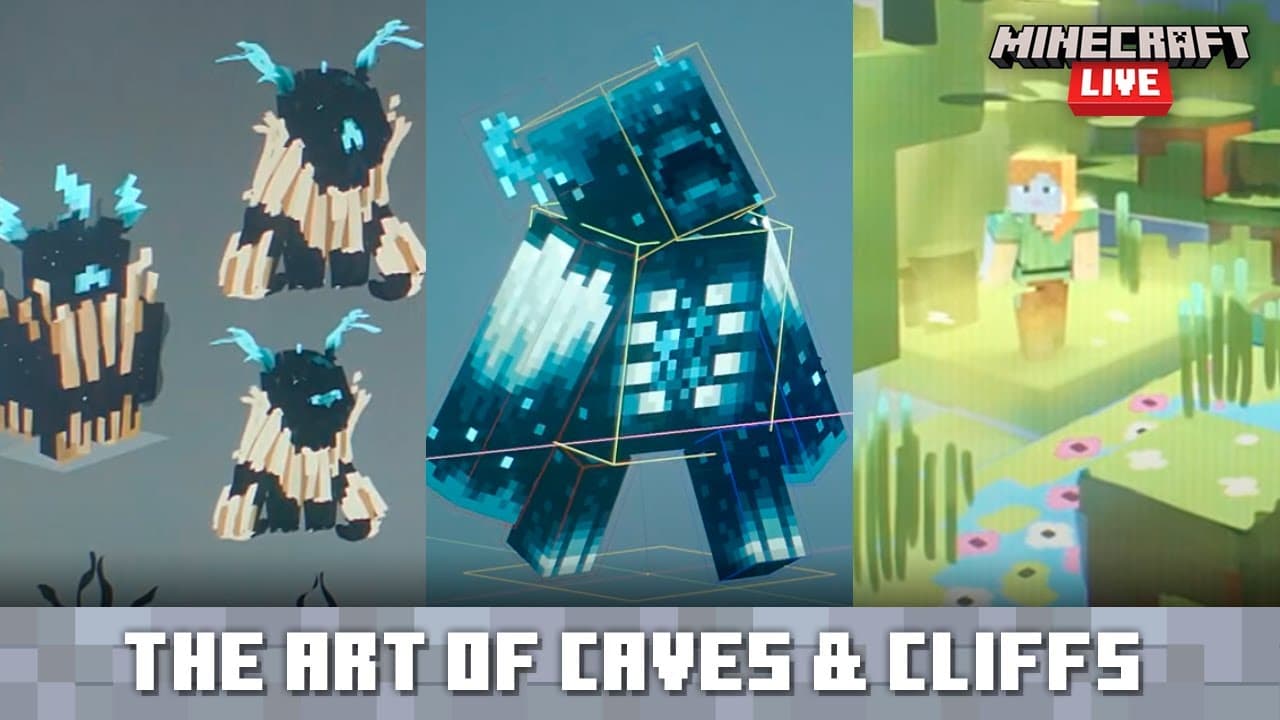 Découvrez les créations artistiques et les artistes qui travaillent sur la mise à jour 1.17 de Minecraft