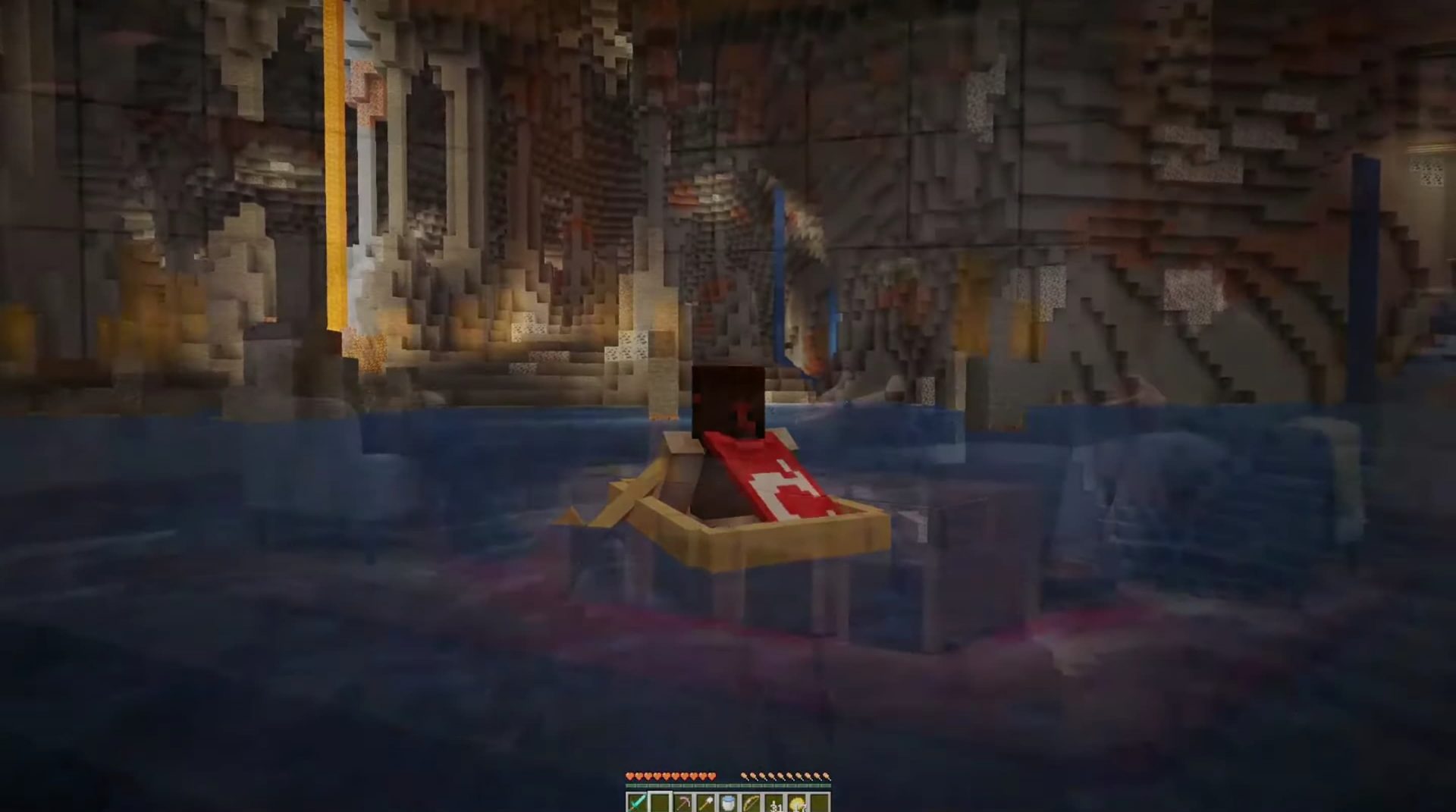 Une magnifique caverne dans Minecraft 1.17