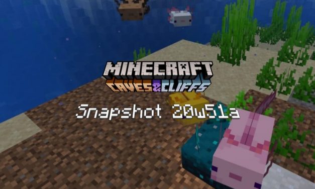 Snapshot 20w51a – Minecraft 1.17 : première apparition de l’axolotl