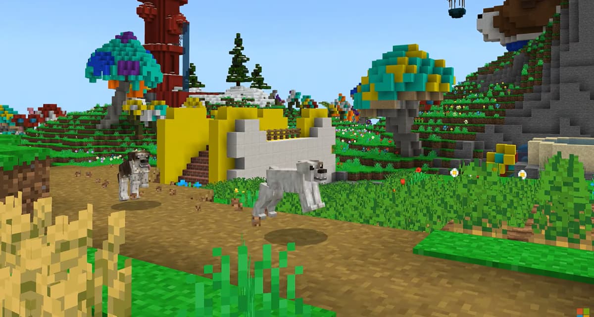Des chiens s'imaginent dans le monde de Minecraft pour la dernière publicité de Microsoft