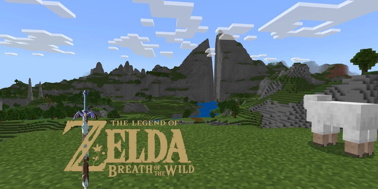 La map de Zelda Breath Of The Wild (Hyrule) dans Minecraft