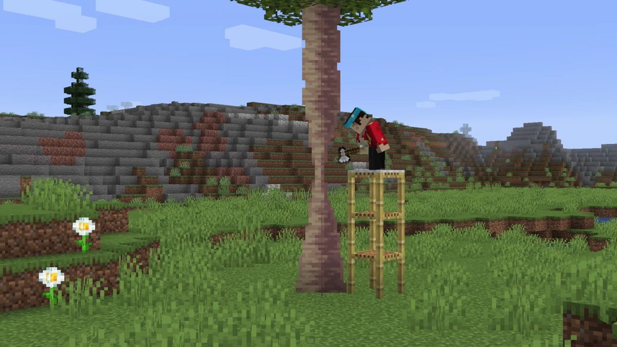 Minecraft 1.17 décoration : tronc palmier