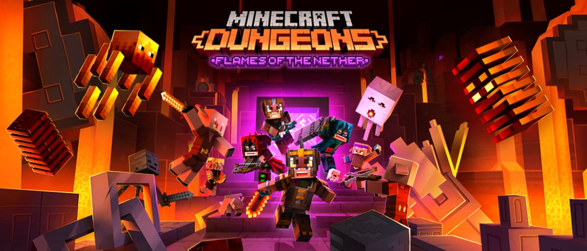 minecraft dungeons dlc flames of the nether