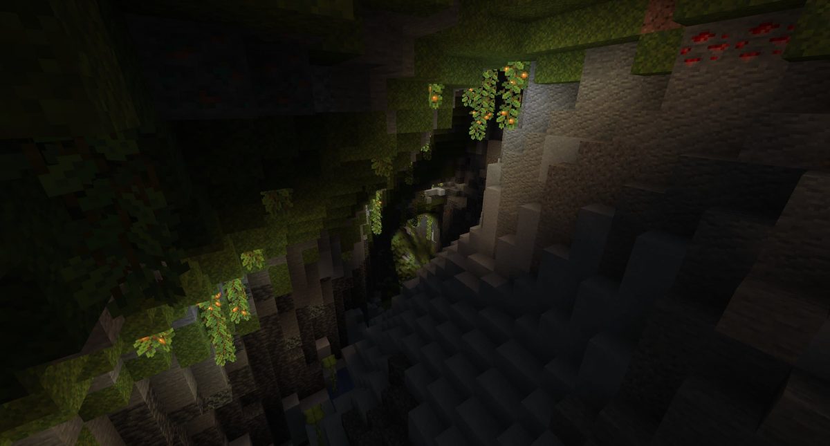 cave luxuriante minecraft