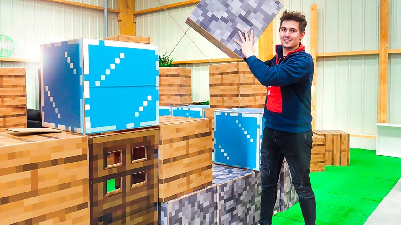 Construire une maison Minecraft dans la vraie vie