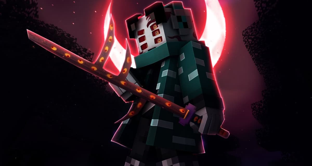 download free minecraft demon slayer skin