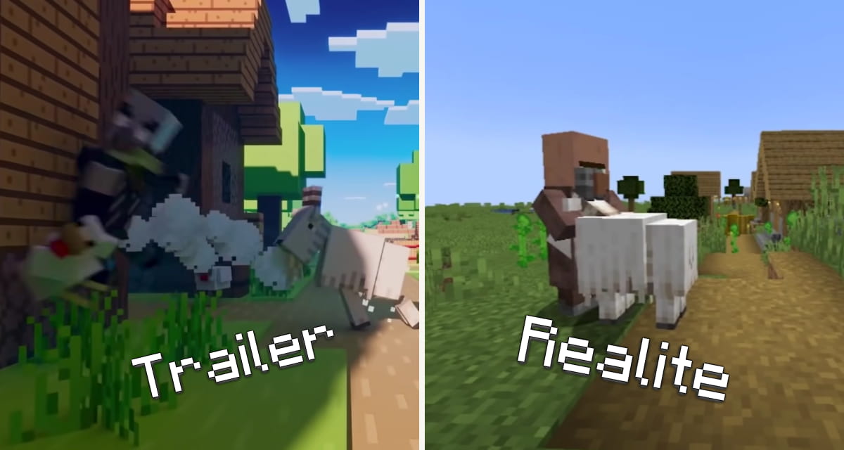 Minecraft 1.17 - Trailer Vs Réalité