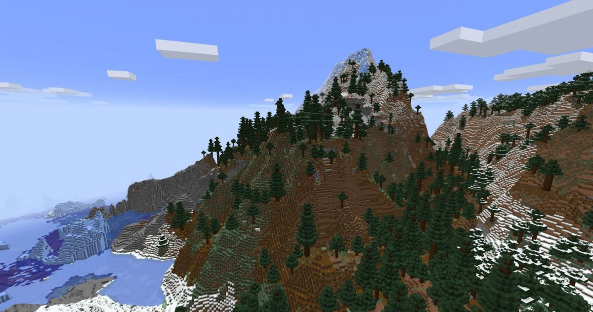 Génération montagne Minecraft snapshot expérimentale 4