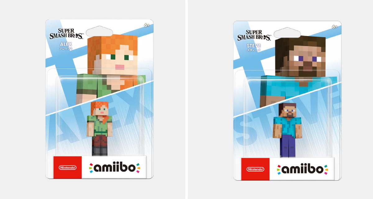 Amiibo Minecraft : Steve et Alex auront leurs figurines amiibo au printemps 2022