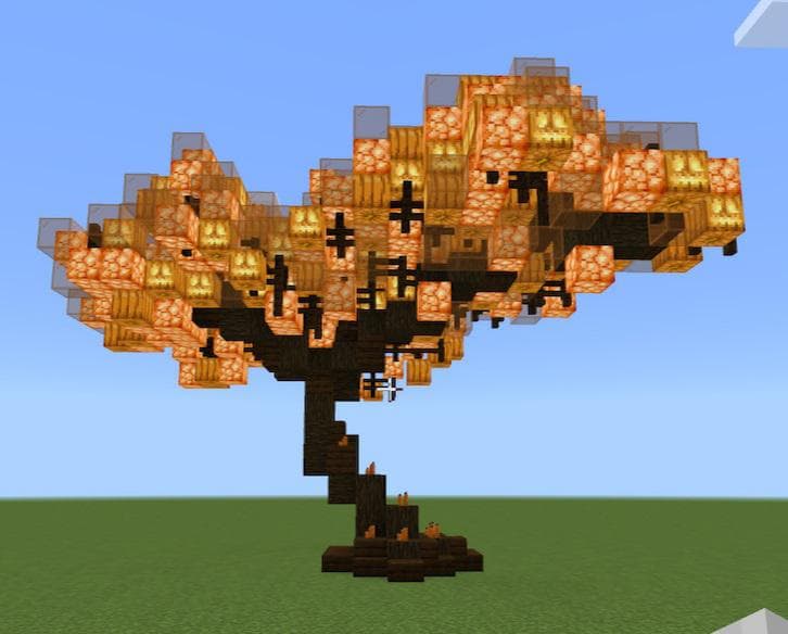 arbre build minecraft halloween