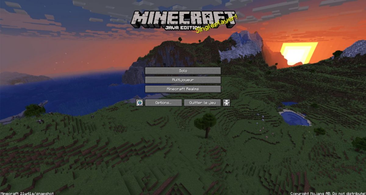 Nouveau fond menu Minecraft 1